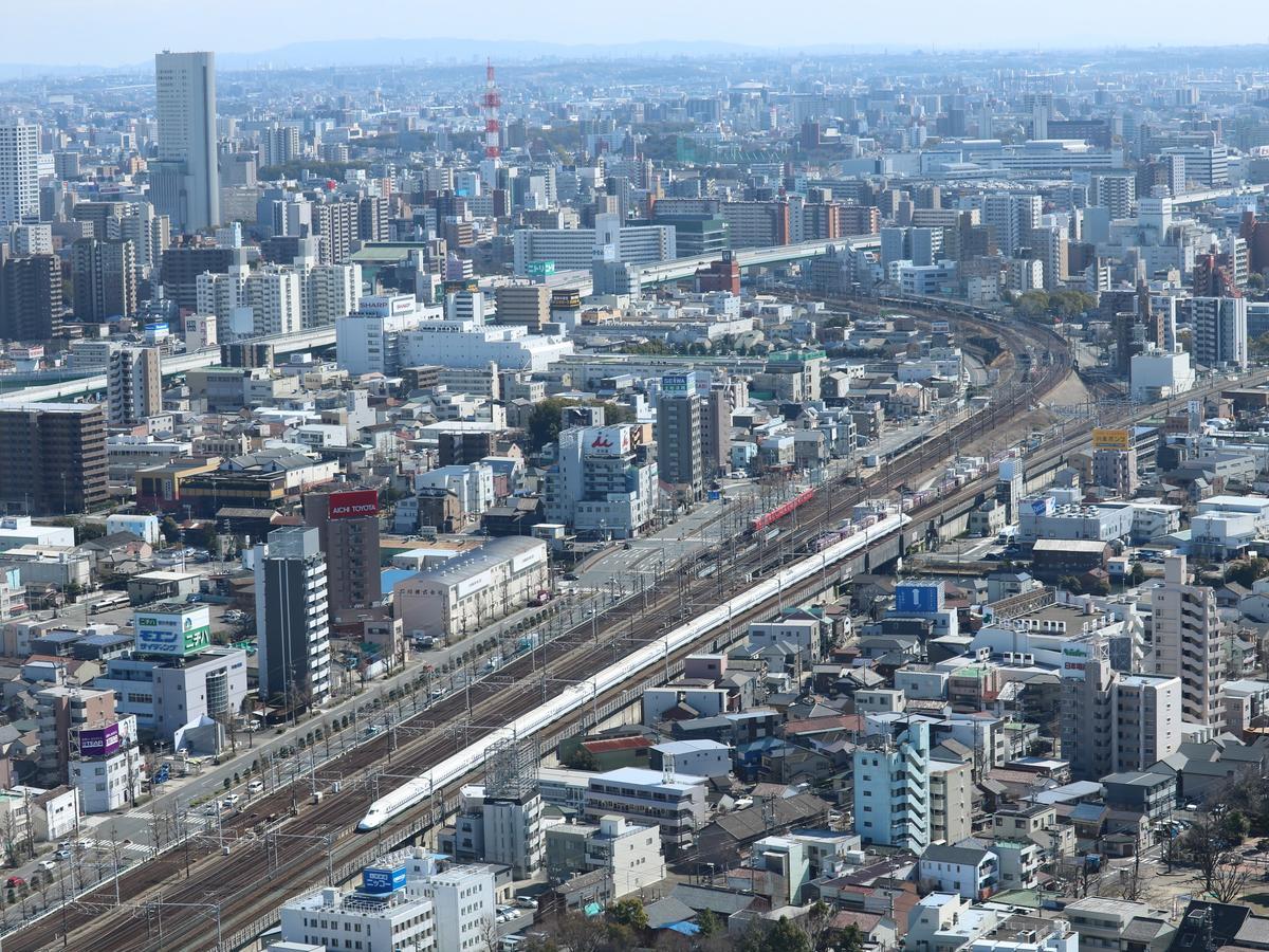 Nagoya Prince Hotel Sky Tower Exterior photo The Shinkansen in Nagoya